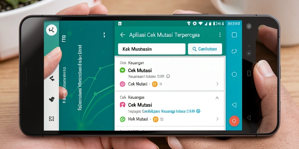 Antarmuka aplikasi Cek Mutasi 34R yang intuitif dan informatif.