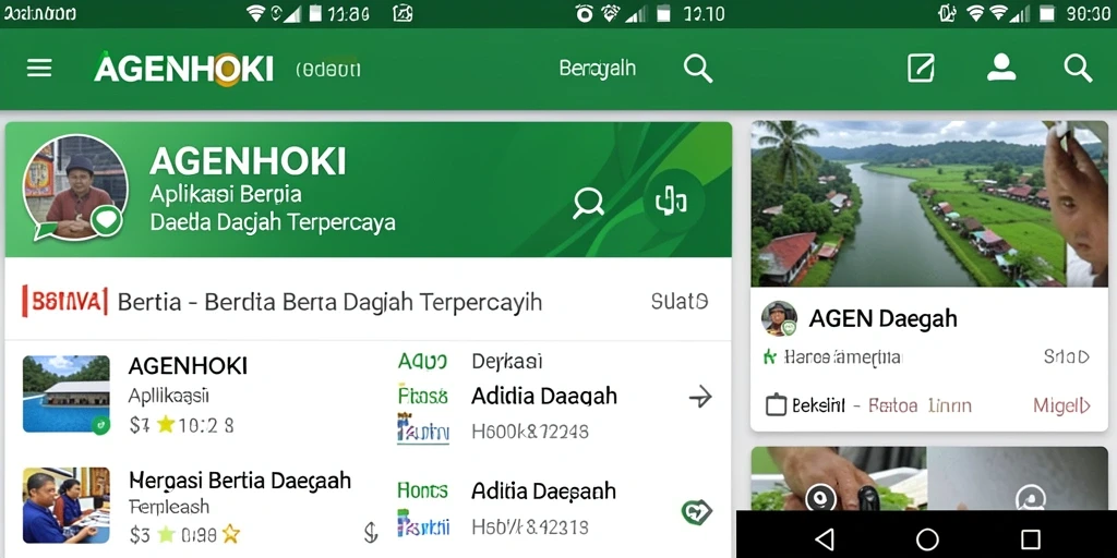 Tampilan antarmuka AGENHOKI yang menarik dan informatif.