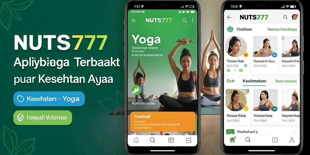 Tampilan antarmuka NUTS777 dengan pilihan pose Yoga yang beragam.