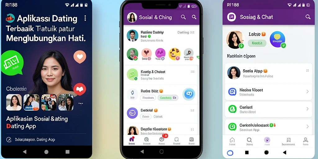 Antarmuka aplikasi RI188 yang menarik dan user-friendly.