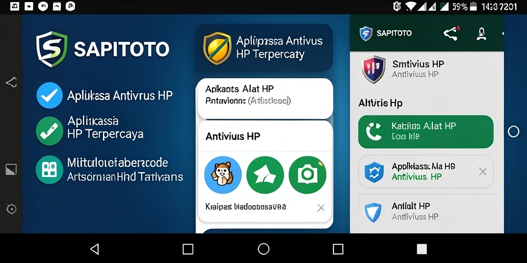 Tampilan antarmuka SAPITOTO yang sederhana dan efektif untuk perlindungan ponsel.