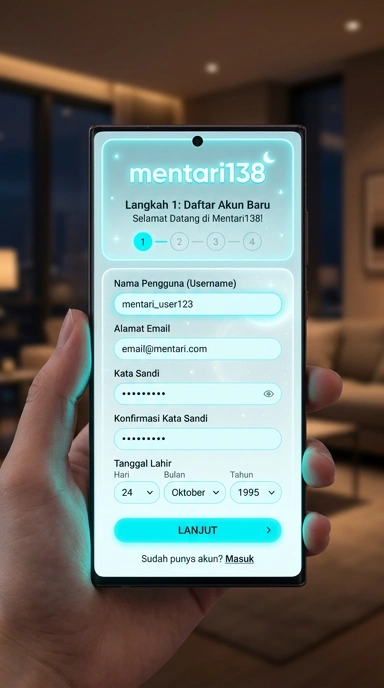 Tampilan halaman daftar mentari138