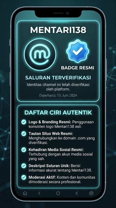 Tampilan kanal resmi mentari138